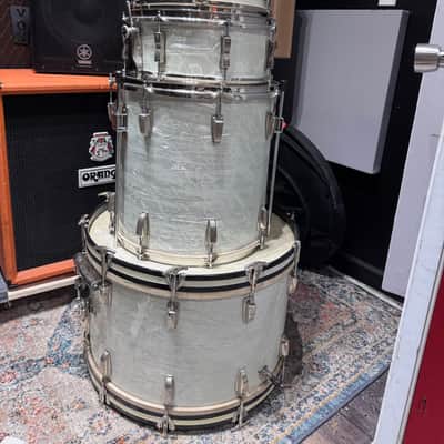 WFL - 1950s Buddy Rich, Super Classic 4-Piece Drum Set, Complete! 22", 16", 13", 5.5x14", WMP w/All Nickel Hardware and Stands. Immaculate! image 3