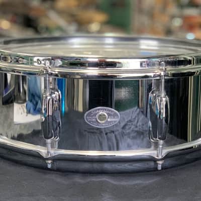 Slingerland Festival 5x14" 8-Lug Chrome Over Steel Snare Drum with Rapid Strainer 1973 - 1979 - Chrome image 1