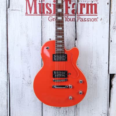 DeArmond M66 Solid Body Electric Guitar Fiesta Red with Hardshell Case image 4
