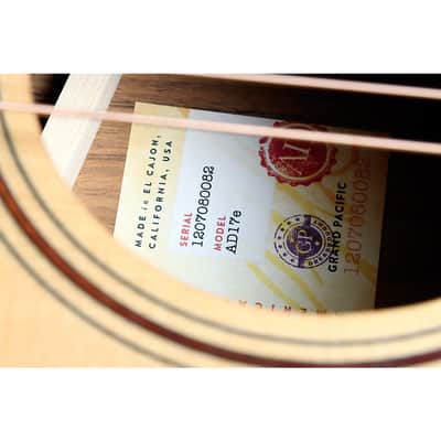 Taylor 2022 AD17e American Dream Grand Pacific Acoustic-Electric Guitar Regular Natural image 7