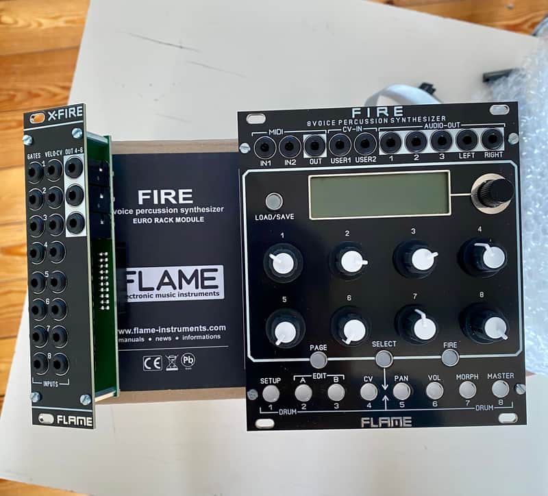 Flame FIRE 8 Voice Drum & Percussion Synth-Module 2024 - nero image 1