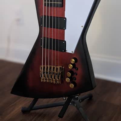 6-String Explorer Bass Oxbloodburst image 2
