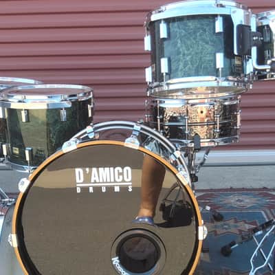 D'Amico Custom 5pc kit RARE 90s - Green Marble image 13