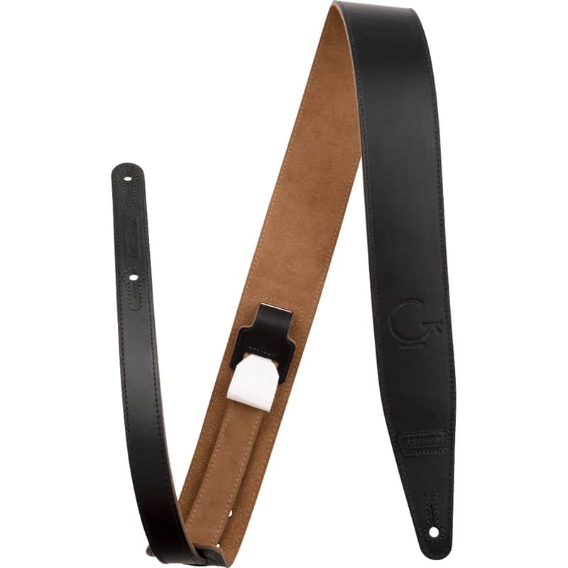 Gretsch 3" G Logo Leather Guitar Strap image 1