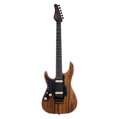 Schecter SVSS Exotic FR Left Handed Electric Guitar - Black Limba image 2