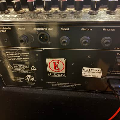 Eden Amplification EC15 1x15" 180w Bass Combo 2010s - Black image 3