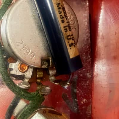 Fender Jazz Bass 1966 Fiesta Red w. OHSC image 8