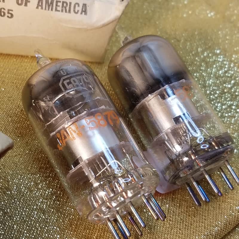 RCA ONE (1) JAN-5879 military AT1000 TESTED Vacuum Tube pentode 1960-1976 image 1