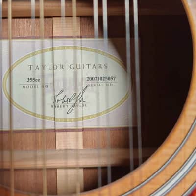 Taylor Taylor 355ce with ES1 Electronics image 6