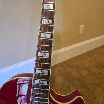 D'Angelico Excel EX-SS Semi-Hollow with Stop-Bar Tailpiece, 2018 - Cherry image 9