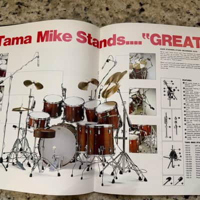 Ibanez Microphones and Tama Mike stands catalog brochure 1981 IM60 IM69 IM80 image 2