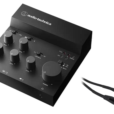 Audio Technica AT-UMX3 24-bit/192 kHz USB Live Streaming Audio Mixer+XLR Cable image 1