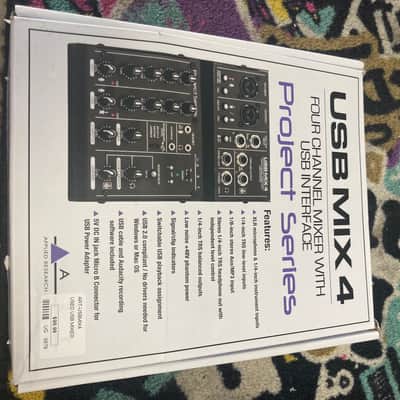 ART USBMIX4 Project Series 4-Channel Mixer with USB Interface 2013 - Present - Black image 3