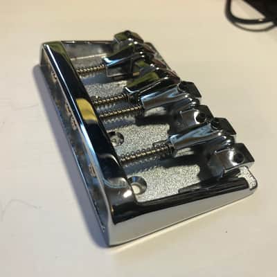 Heartfield 4-String Bridge for DR4 and Prophecy Basses Chrome image 8