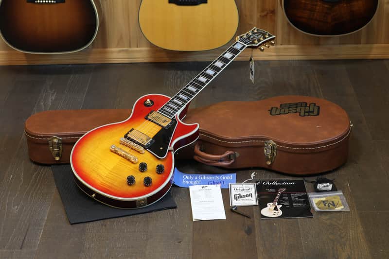 Minty! 1993 Gibson Les Paul Custom Electric Guitar Figured Cherry Sunburst + OHSC image 1