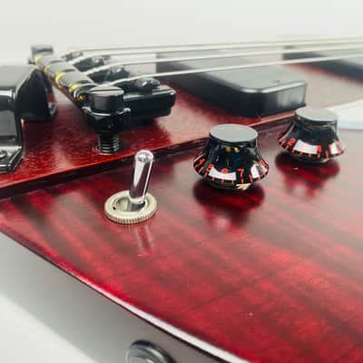 Gibson Nikki Sixx Thunderbird Bass-Shout at the Devil indeed- 2009 Trans Red image 3