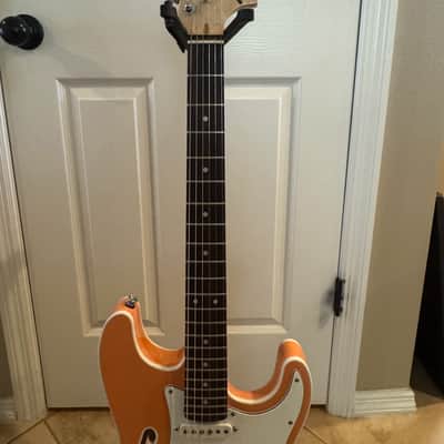 Partscaster Thinline S-Style - Shell Pink (Fender Semi-hollow) image 3