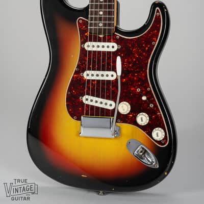 1967 Fender Stratocaster Sunburst Tortoise Shell Pickguard image 5