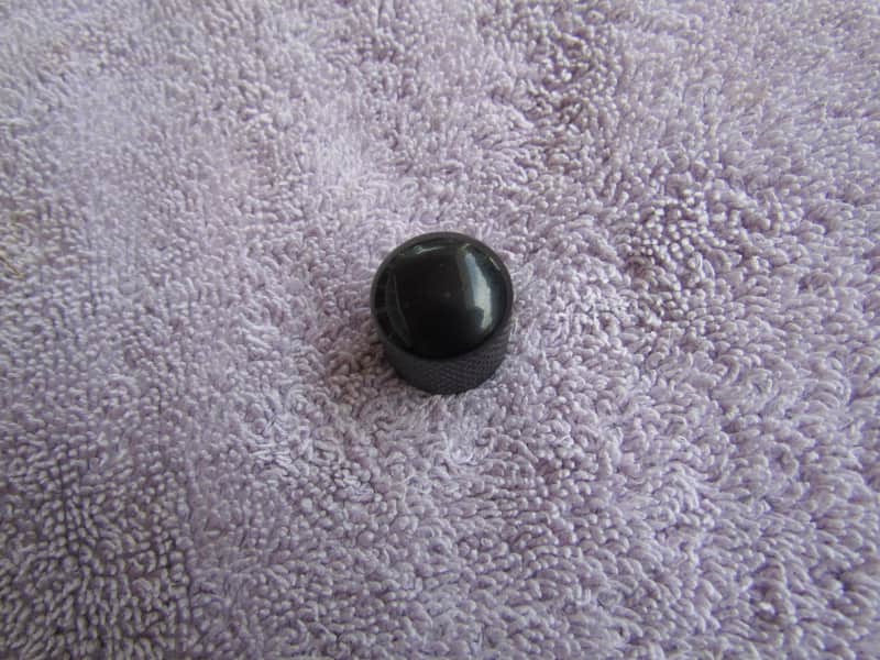 Fender Telecaster Style Dome Knob Black Finish With Set Screw Non Fender Telecaster Dome Knob Black image 1