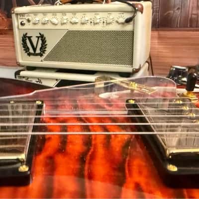 Grote LPF-001 Semi-Hollow Body Electric Guitar - Coils Splitting (Flamed Vintage Sunburst) image 8