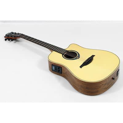 Lag Guitars Tramontane HyVibe THV20DCE Dreadnought Acoustic-Electric Smart Guitar Regular Natural image 1