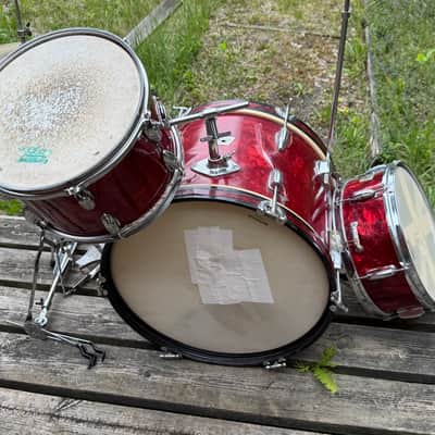 Majestic Semi Pro 1965 - Red Pearl 3-piece w/hardware imagen 3