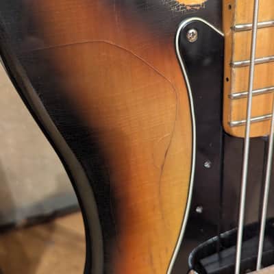 Fender Precision Bass with Maple Fretboard 1977 - Sunburst image 7