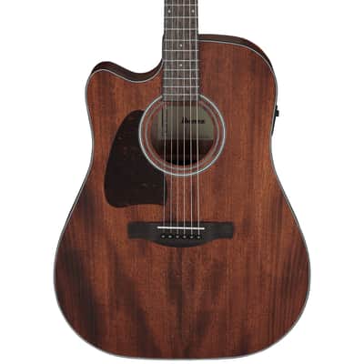 Ibanez AW54LCE OPN Left Handed Acoustic Electric Guitar. Open Pore Natural image 1