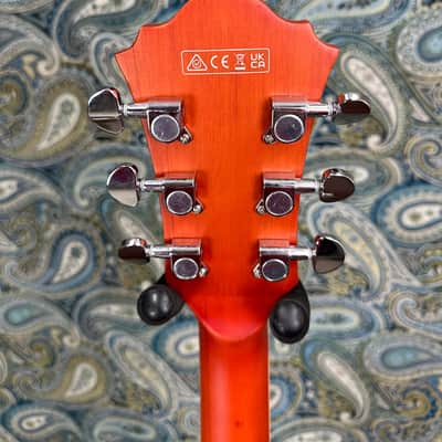 Ibanez AS73TTF AS Artcore Electric Guitar Transparent Tangerine Flat image 4