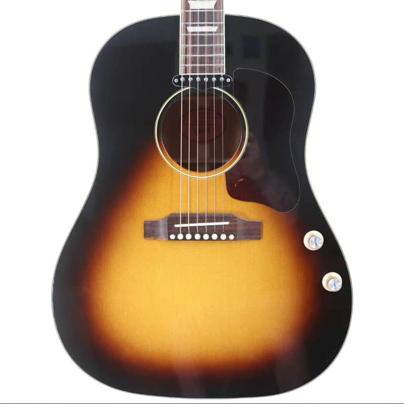 Gibson J-160E Acoustic-Electric Guitar w/ Hardshell Case - Vintage Sunburst