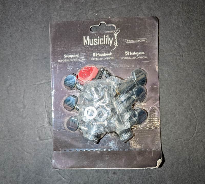 Unbranded Musiclilly locking in line tuners 2021 - Chrome image 1