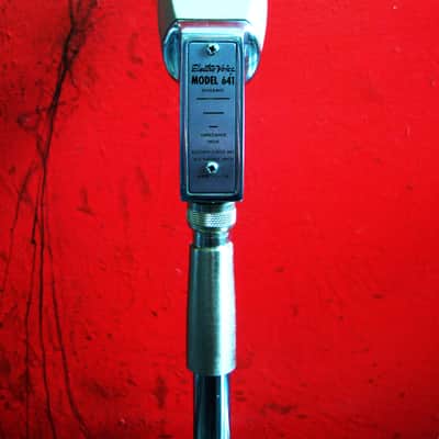 Vintage 1960's Electro-Voice 641 Omnidirectional Dynamic Microphone Hi Z harp w Switchcraft XLR cable adapter 638 636 630 image 10
