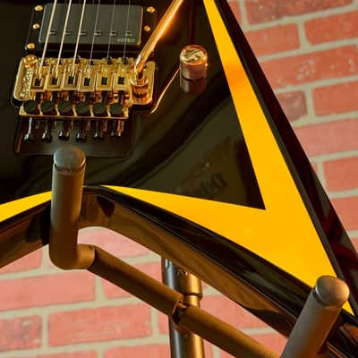 ESP LTD Alexi Laiho Sawtooth SE 20th Anniversary Electric Guitar - Black with White Pinstripes image 6