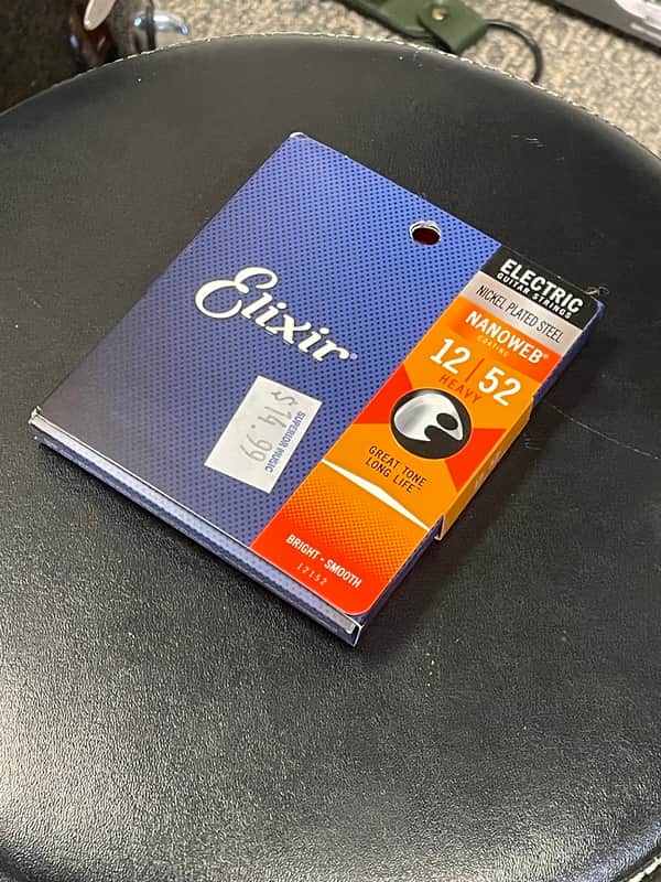 Elixir 12/52 NanoWeb Electric Guitar Strings - Nickel plated • Blast Off Sale image 1