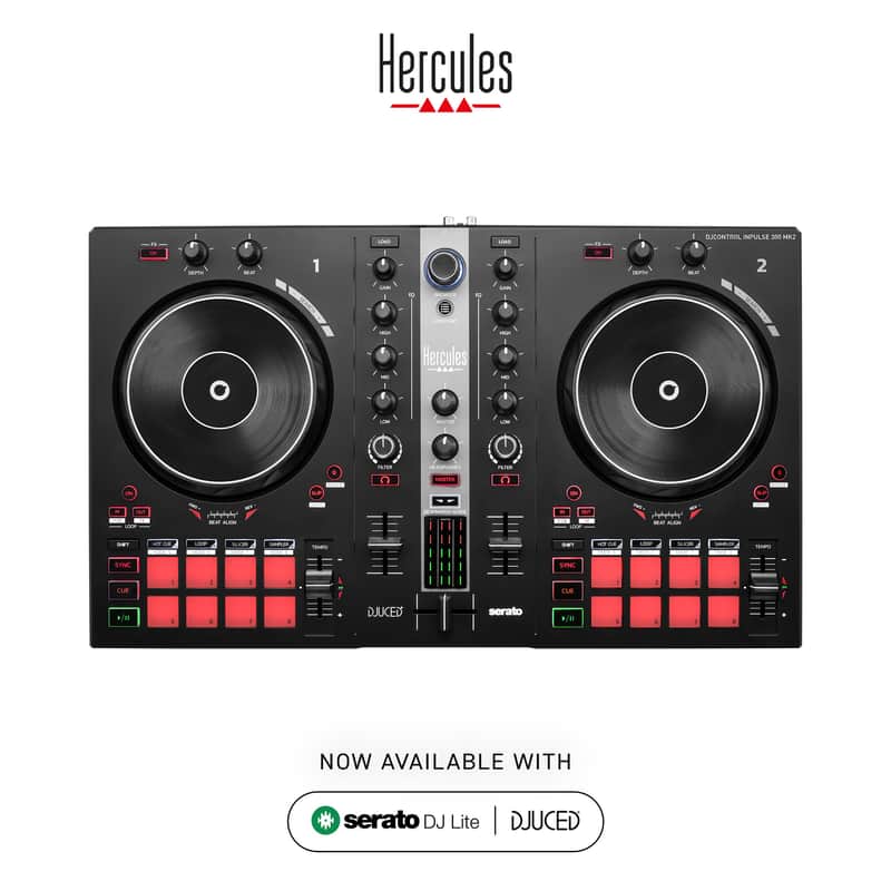 Hercules DJ Control Inpulse 300mk2 2 deck DJ controller Serato DJ Lite DJUCED image 1