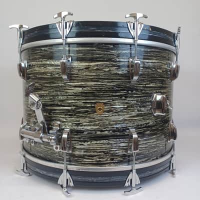 Ludwig Pre-Serial 22,13,16"Black Oyster Pearl Feb1961 Drum Set Ringo Beatles COB image 11