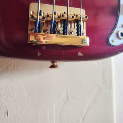 1982 Fender Precision Special Bass with Rosewood Fretboard - Candy Apple Red image 12