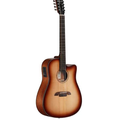 Alvarez Artist AD6012CESHB 12 String Dreadnought Guitar - Shadow burst / Gloss Finish image 1