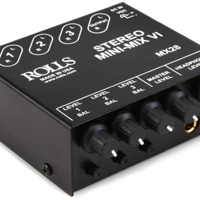 Rolls MX28 Stereo Mini-Mix VI 3-channel Stereo Line Mixer (MX28d1) image 1