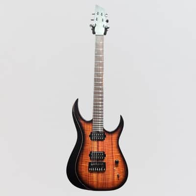 Schecter USA Custom Shop Sunset Extreme Exotic 6 Flamed Koa Electric Guitar - Tabacco Sunburst image 9