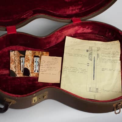 Vivi-Tone  Solid Body Electric Guitar (1932), ser. #68, brown hard shell case. image 17