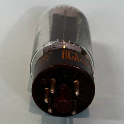 1961 RCA 5R4GYB Vintage Brown Base Black Plate Side D Getter Rectifier Tube!T473 image 6
