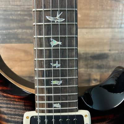 SALE! PRS 40th Anniversary Custom 24-08 Semi-Hollow, Charcoal Tri-Color Burst, 10 Top, Free Ship, 065 image 11