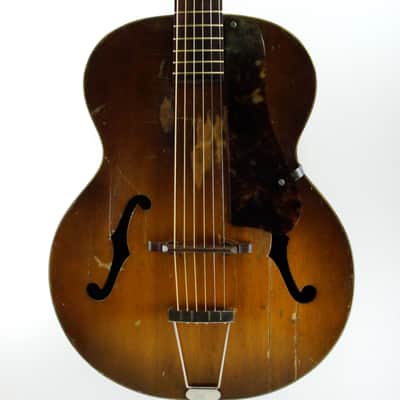 Harmony Patrician Arched Top Guitar c1950's Honey Shadeburst image 2