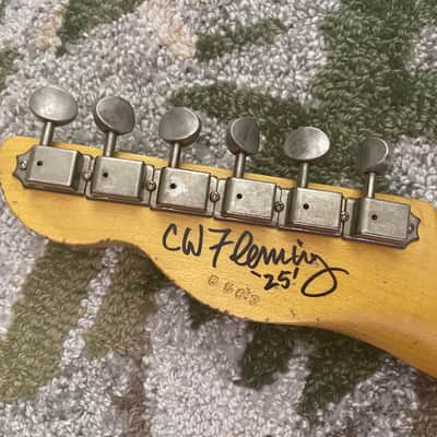 LSL T Bone Tele Masterbuilt By Chris Fleming Lake Arrowhead Blue image 3
