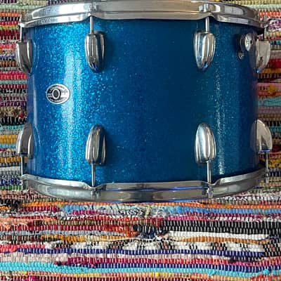 Slingerland 1970’s 14” Sparkling Blue Pearl Rack Tom image 2