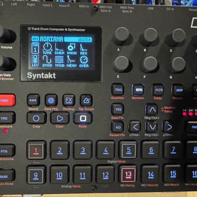 Mint Elektron Syntakt 12 Track Drum Computer & Synthesizer 2022- Present - Black + Free Shipping! image 2