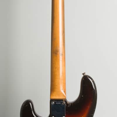 Fender Precision Bass Solid Body Electric Bass Guitar (1961), ser. #61838, original brown tolex hard shell case. image 9