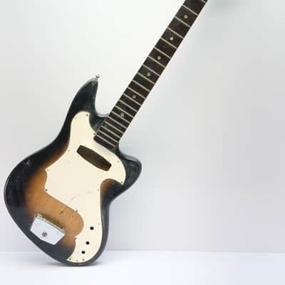 Victoria Kawai/Teisco/Prestige Unknown Model Japanese Electric Guitar 1960’s Sunburst Husk No Pickups MIJ image 1
