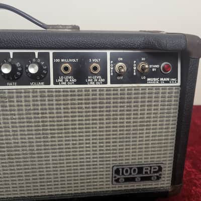 Music Man Musicman 100 RP Tube Guitar Amplifier Amp Head 1978-1984 Black Tolex Phaser image 12